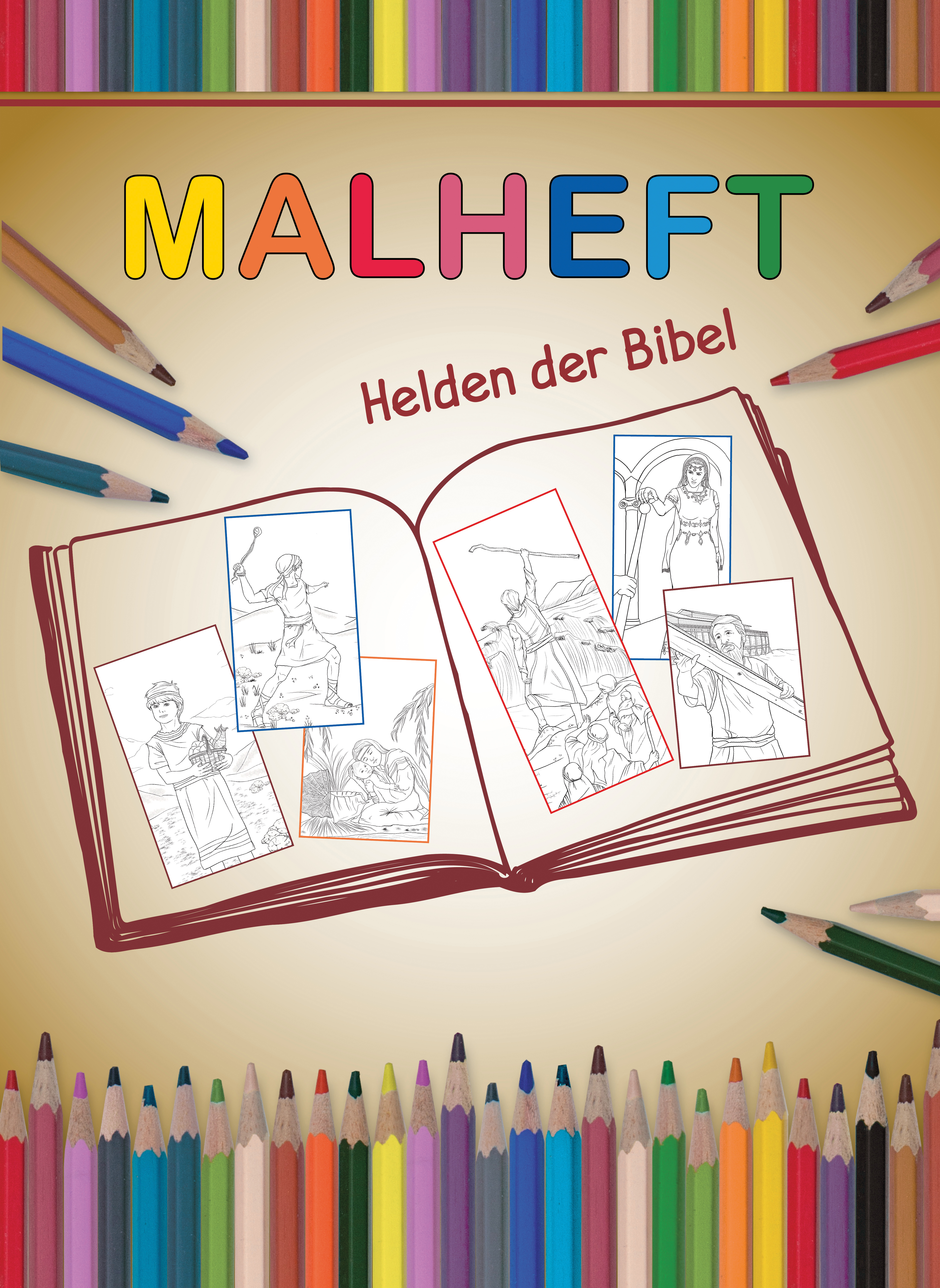 Malheft - Helden der Bibel