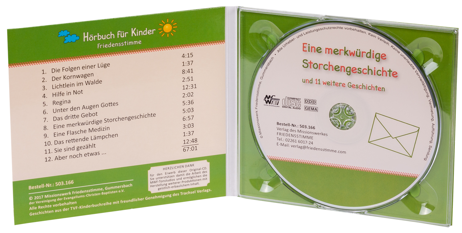 Hörbuch CD - Eine merkwürdige Storchengeschichte