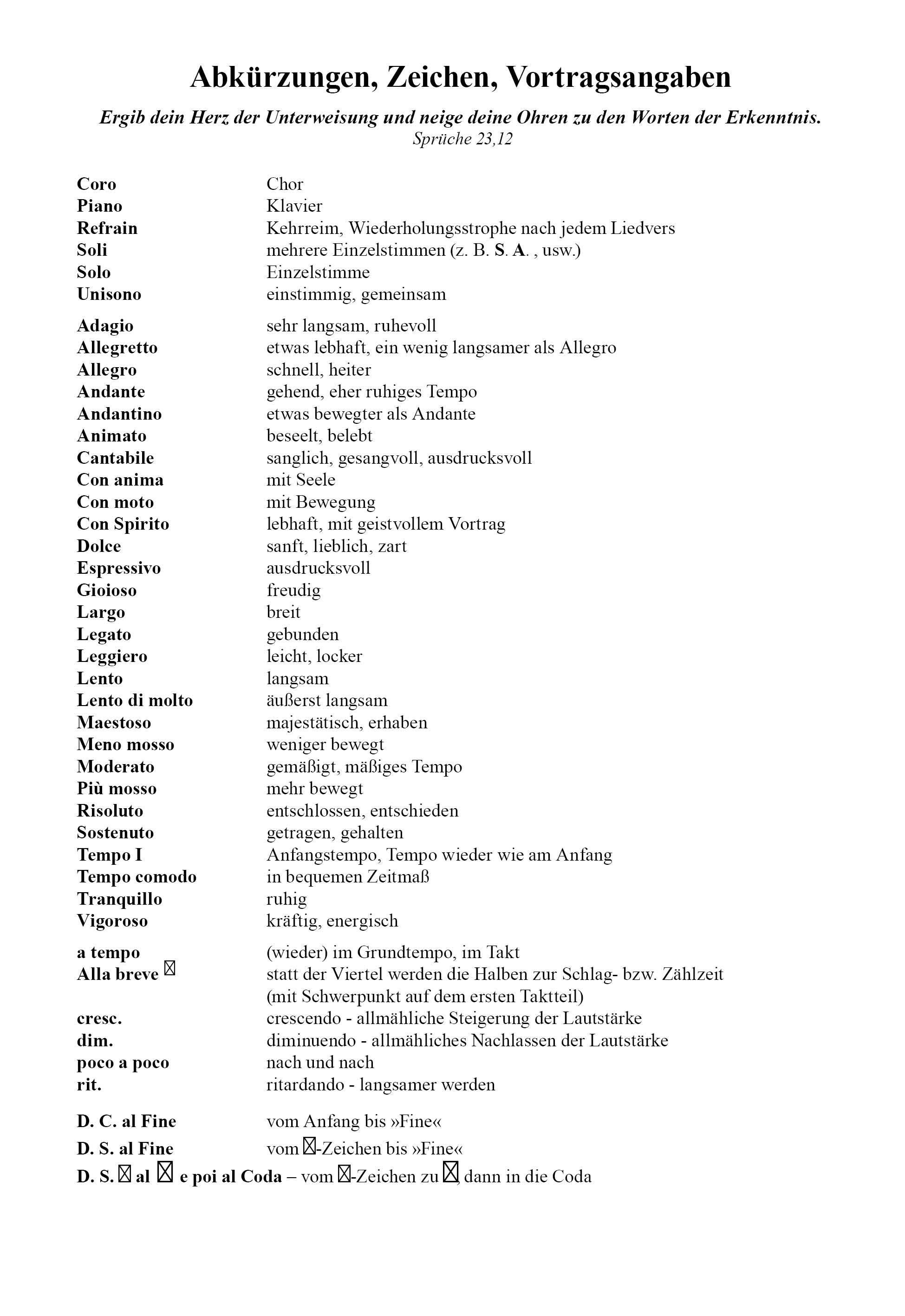 Chorliederbuch I