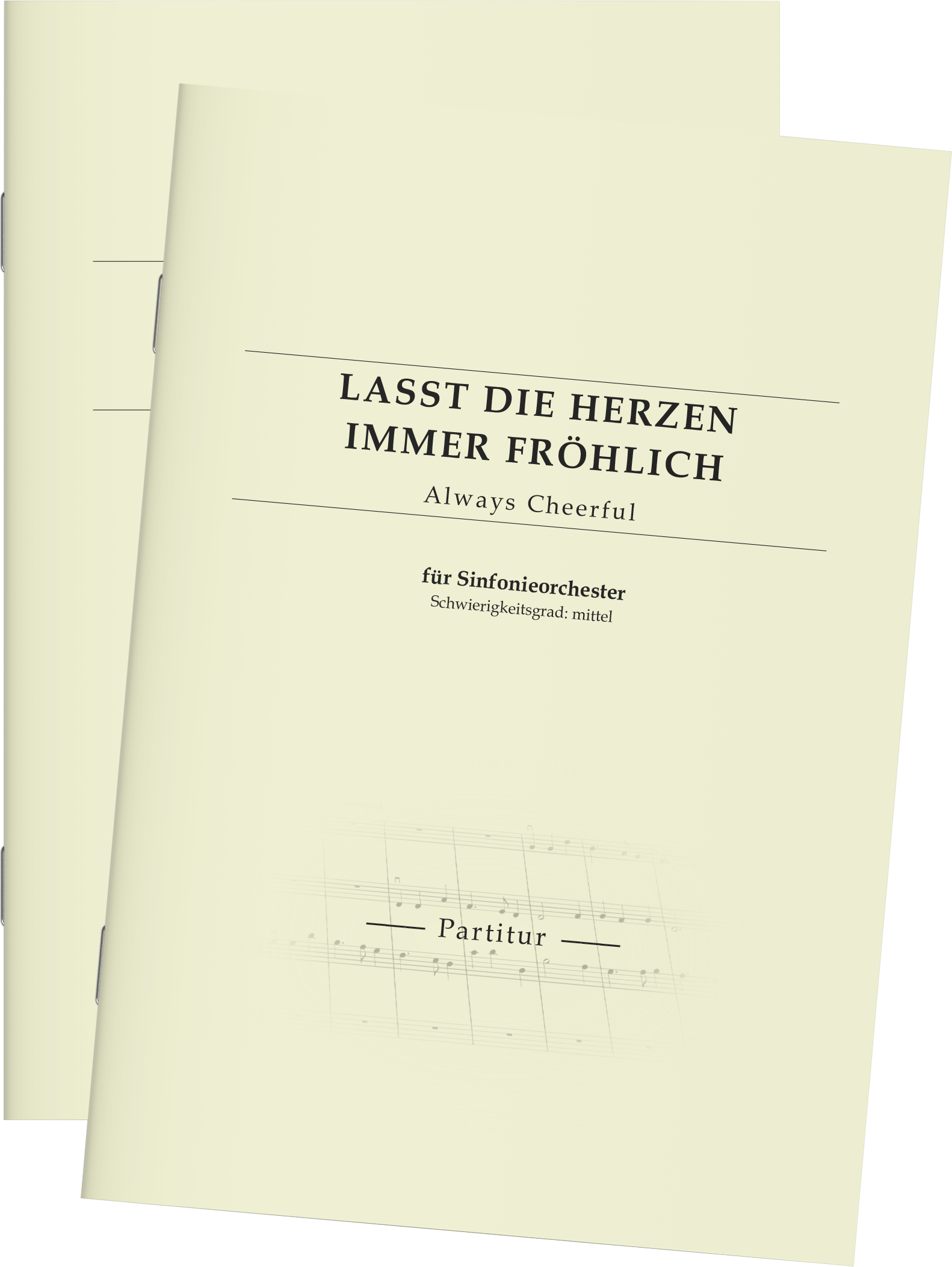 Partitur - Lasst die Herzen immer fröhlich