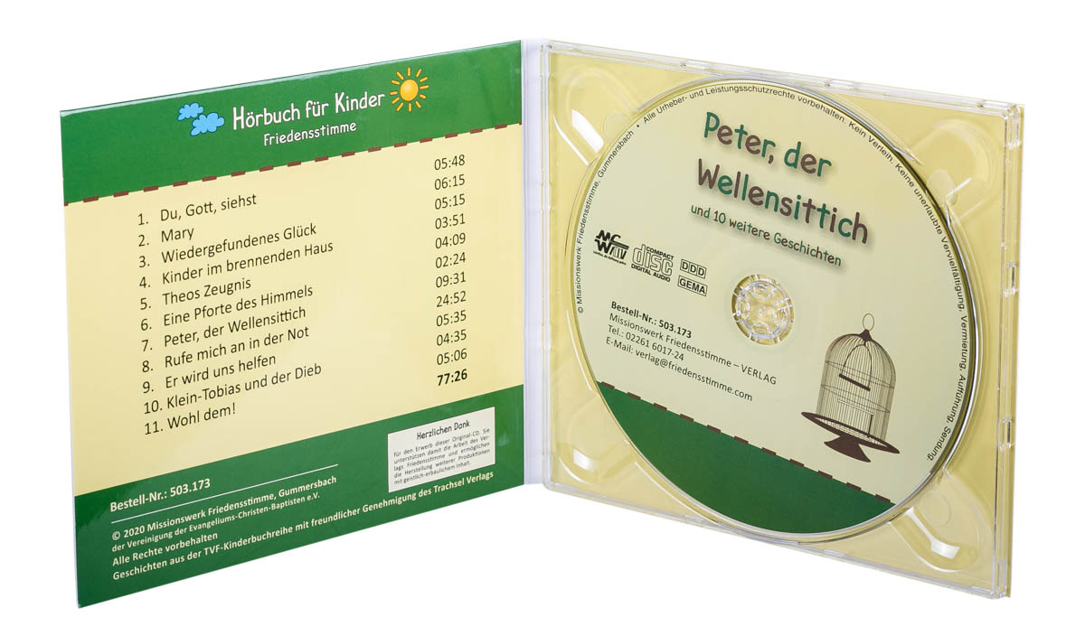 Hörbuch CD - Peter, der Wellensittich