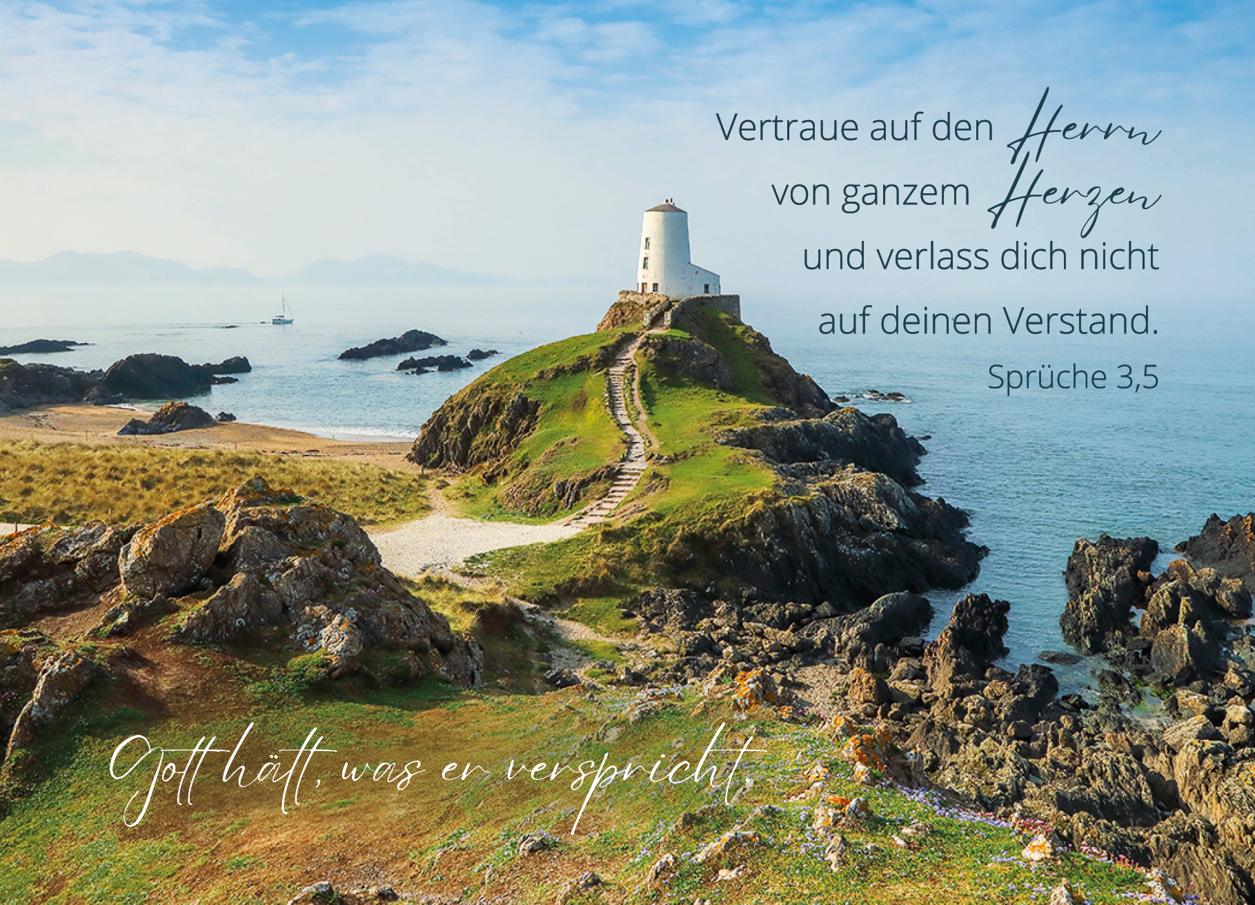 Postkarte – Leuchtturm