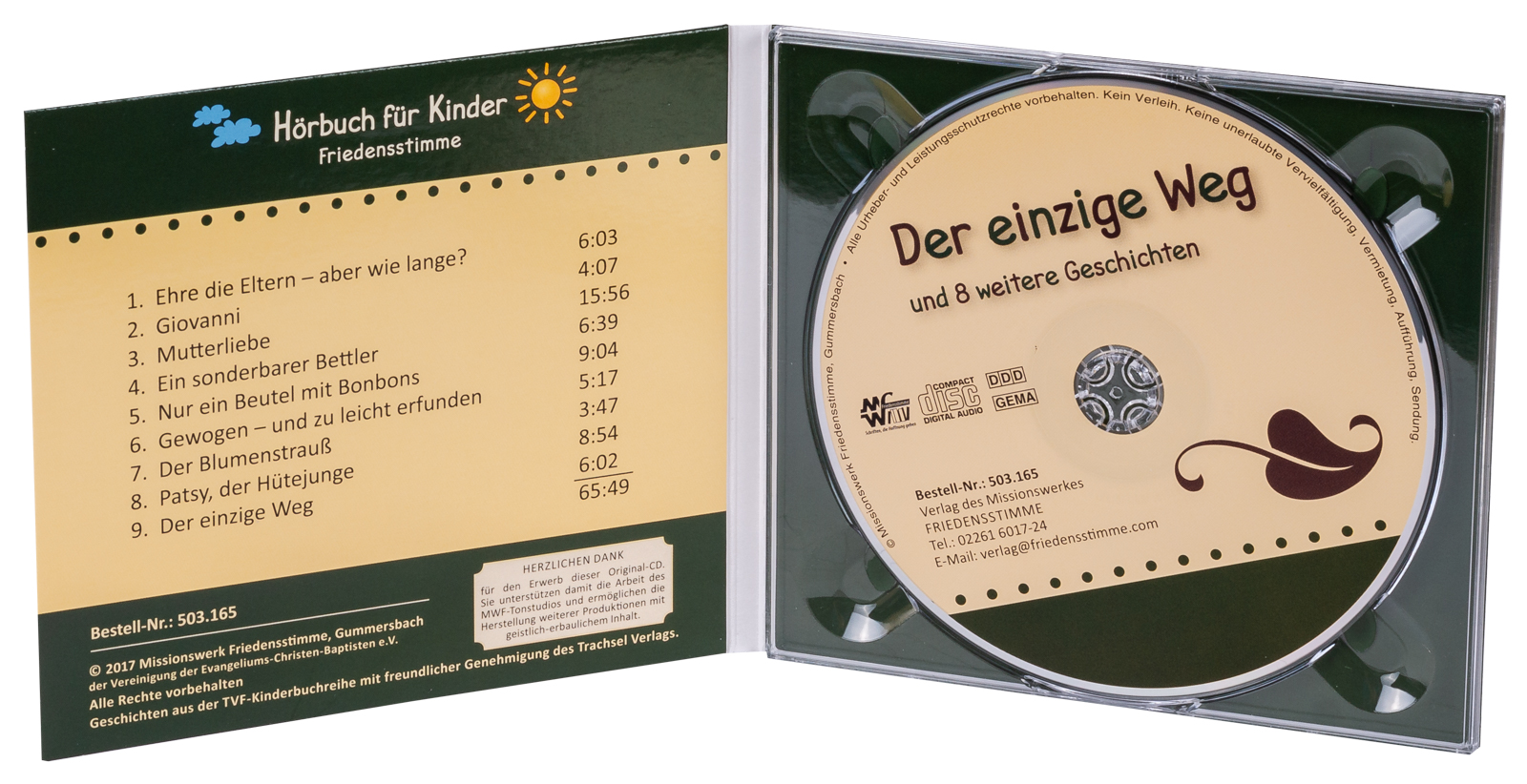 Hörbuch CD - Der einzige Weg