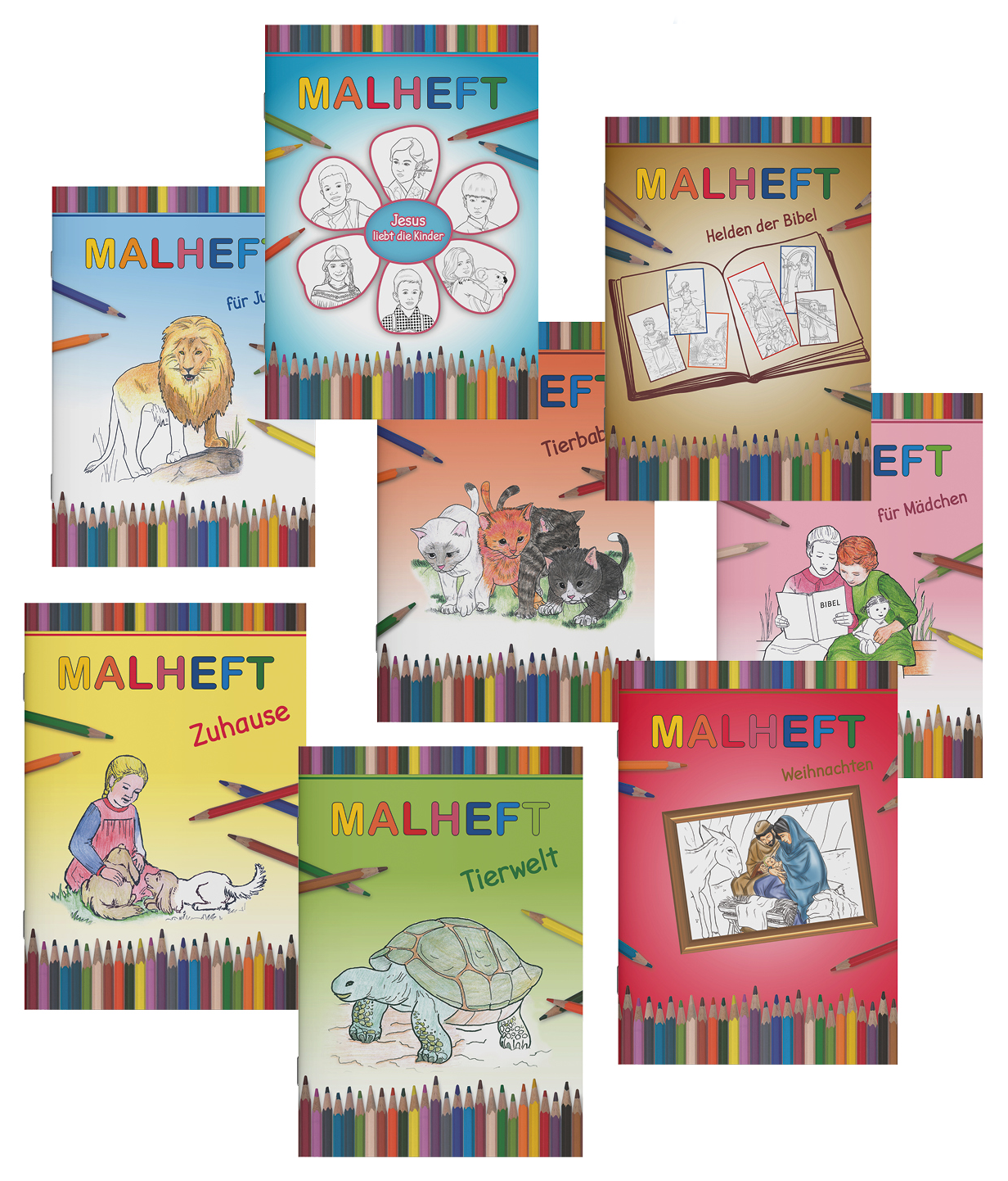 Paket - 8 Malhefte